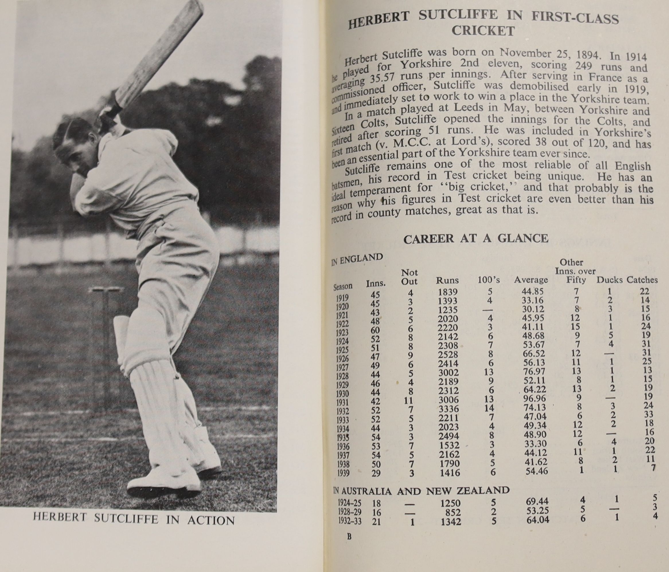 Wisden Cricketer's Almanack, 1941 - pictorial title vignette, photo plates; gilt lettered brown cloth preserving the original pictorial